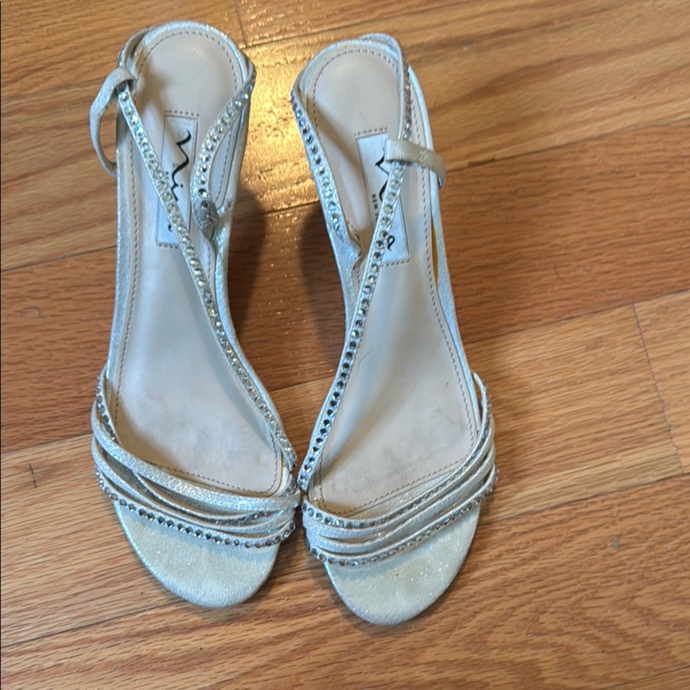 Elegant Women's Silver Heels